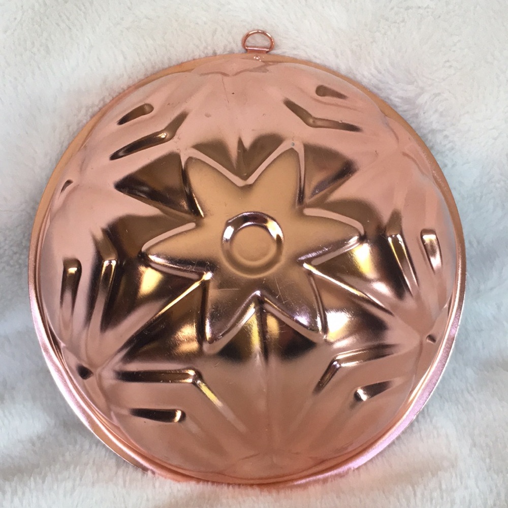 Vintage Dome Copper Color Jello Mold Baking Pan Kitchen Wall Decor